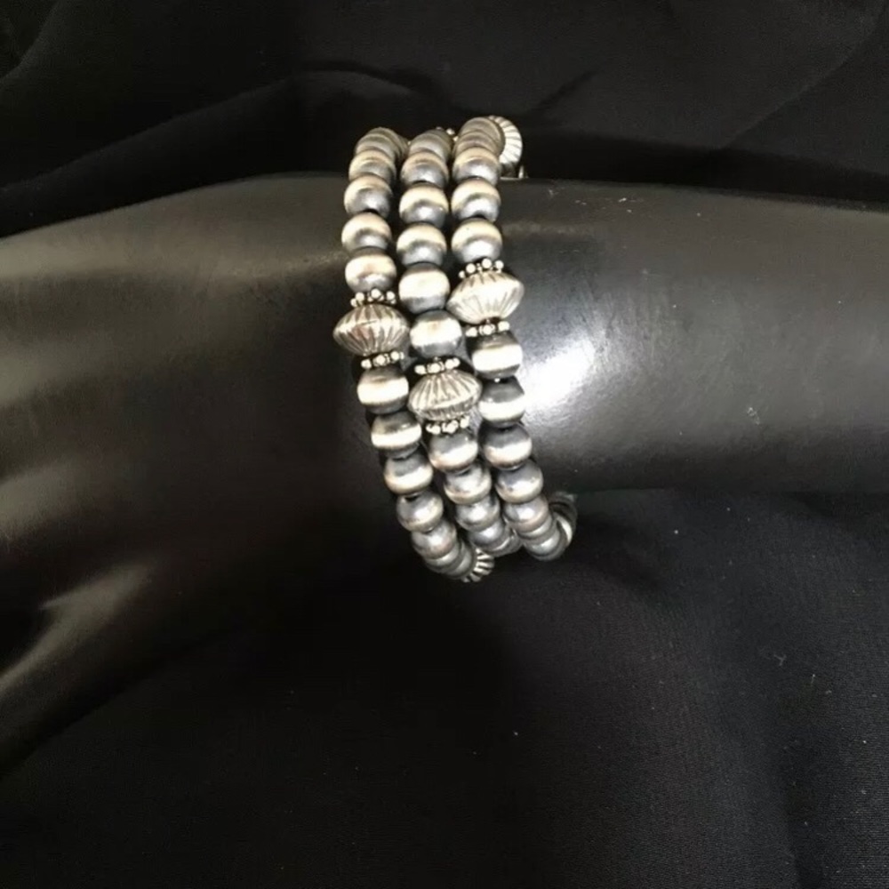 Sterling Silver Bead Bracelet